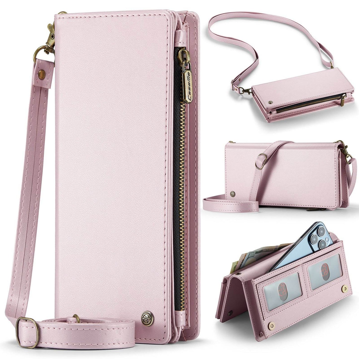 Universal Leather Wallet Case - Crossbody Phone Holder, Stylish & Functional - Buy Center