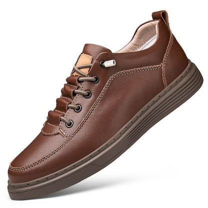 Men's Plus Size Leather Skateboard Shoes - Comfort & Retro Style 2025 - Buy Center