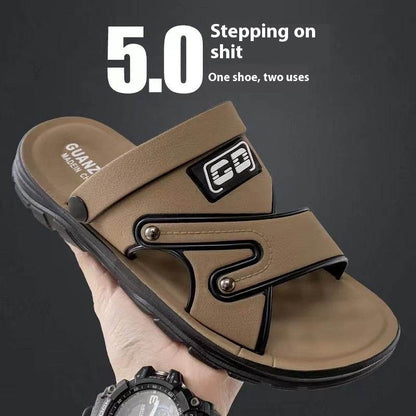 Men's Non-Slip Beach Sandals - Stylish Platform Design for Summer Fun - Buy Center