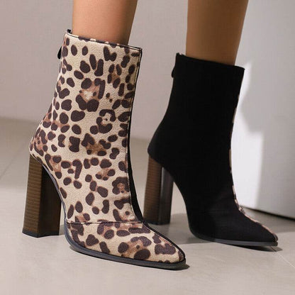 Women's High Heels Ankle Boots - Fleece-lined, French Style for Fall/Winter - Buy Center