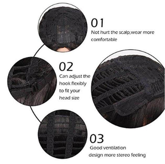 Silver Gray Short Curly Wig - Stylish Bobo Look for Any Occasion - Buy Center