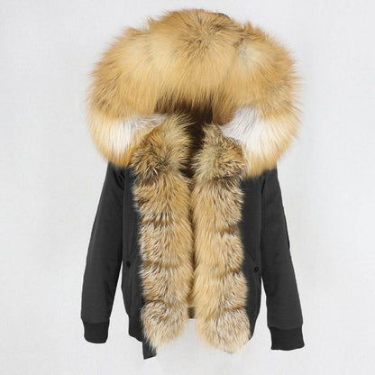 Buycenter Parka Jacket with Raccoon Fur Liner - Stylish Women's Outerwear - Buy Center