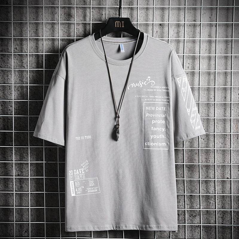 Buycenter Trendy Half Sleeve Cardigan - Loose Fit, Alphanumeric Print - Buy Center