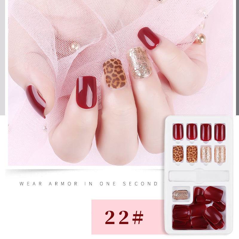 30pcs Detachable False Nail Tips Set - Stylish Full Cover Short Nails - Buy Center