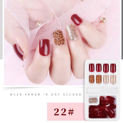 30pcs Detachable False Nail Tips Set - Stylish Full Cover Short Nails - Buy Center