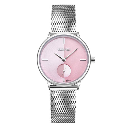 Spot Ultra-Thin Women's Quartz Watch - Waterproof Steel Mesh Belt Style - Buy Center