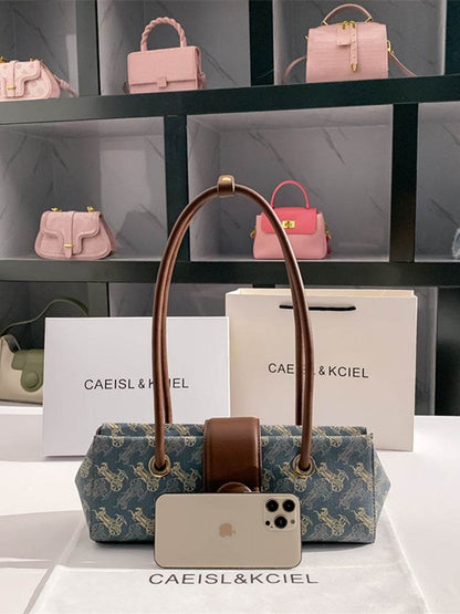 Buycenter Women's Horse-drawn Tram Style Shoulder Handbag - All-match Design - Buy Center