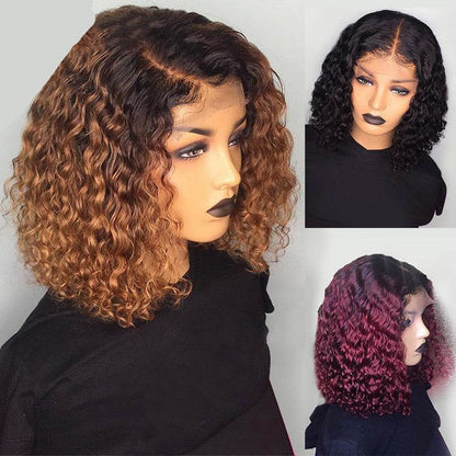 Water Wave Bob Wig - 100% Human Hair, Stylish Look 6-14 Inch - Buy Center
