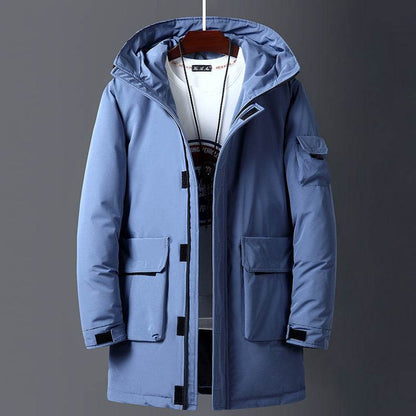 Men's Hooded Warm Down Jacket - Lightweight, Stylish, and Cozy - Buy Center