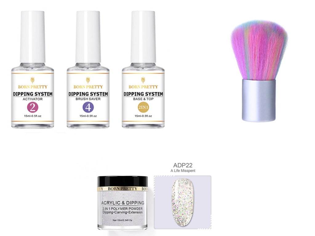 Dipping Nail Powders Set - Gradient & French Art, Long Lasting Finish - Buy Center