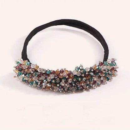 Korean Flower Bud Crystal Hairpin - Elegant Headgear for Stunning Braids - Buy Center