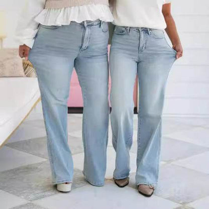 Light Blue High Waist Jeans for Women - Stylish & Comfortable Fit - Buy Center