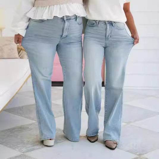 Light Blue High Waist Jeans for Women - Stylish & Comfortable Fit - Buy Center