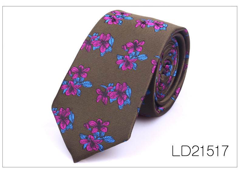 Men's Casual Fashion Tie - Flower Graffiti 6cm Bow Tie for Trendy Looks - Buy Center