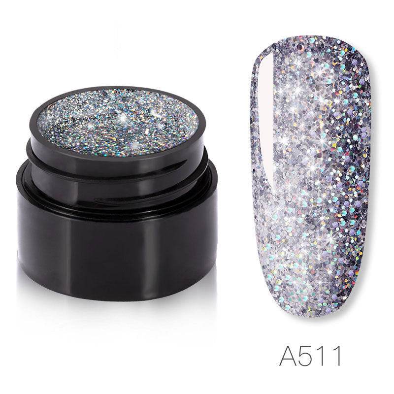 Sparkling Nail Gel Polish - 6 Color Options, Long-Lasting Shine - Buy Center