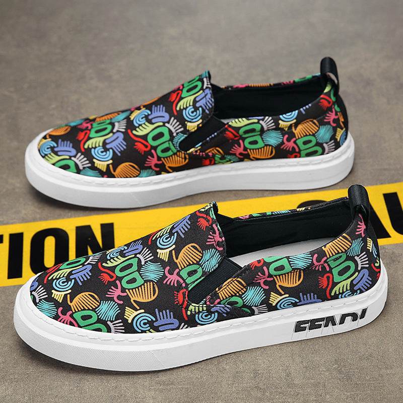 Stylish Canvas Lace-Up Round Toe Shoes - Trendy Spring & Autumn Footwear - Buy Center