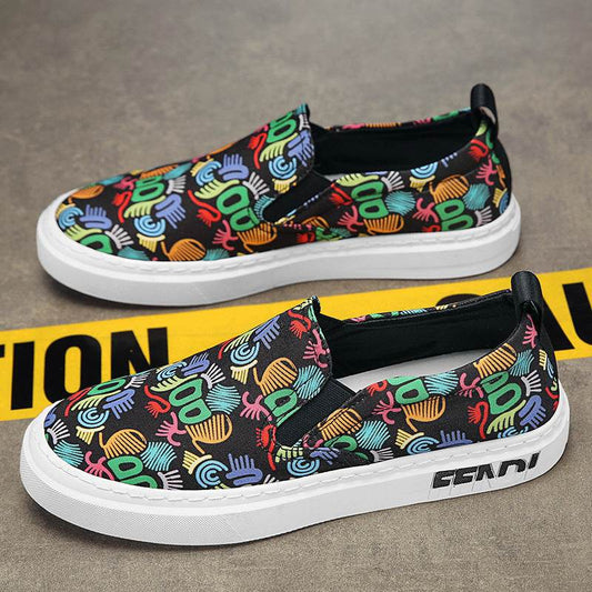 Stylish Canvas Lace-Up Round Toe Shoes - Trendy Spring & Autumn Footwear - Buy Center