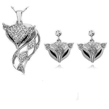 Allo Fox Necklace and Earring Set - Elegant Fine Jewelry for Any Occasion - Buy Center