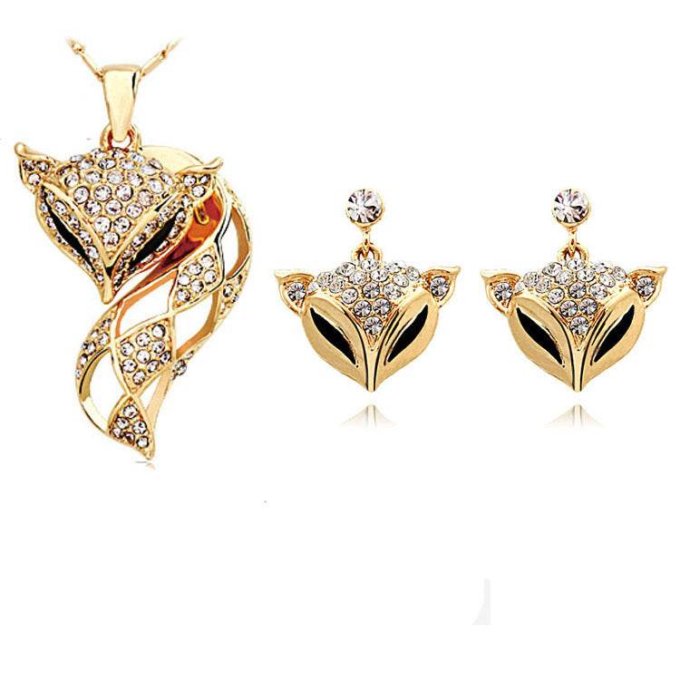 Allo Fox Necklace and Earring Set - Elegant Fine Jewelry for Any Occasion - Buy Center