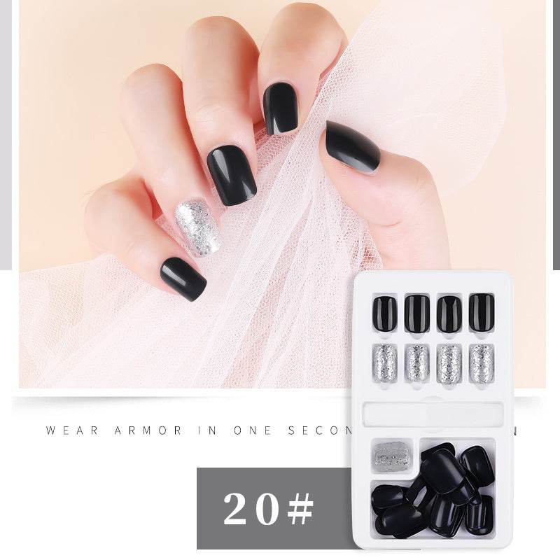 30pcs Detachable False Nail Tips Set - Stylish Full Cover Short Nails - Buy Center