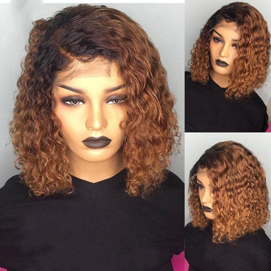 Water Wave Bob Wig - 100% Human Hair, Stylish Look 6-14 Inch - Buy Center