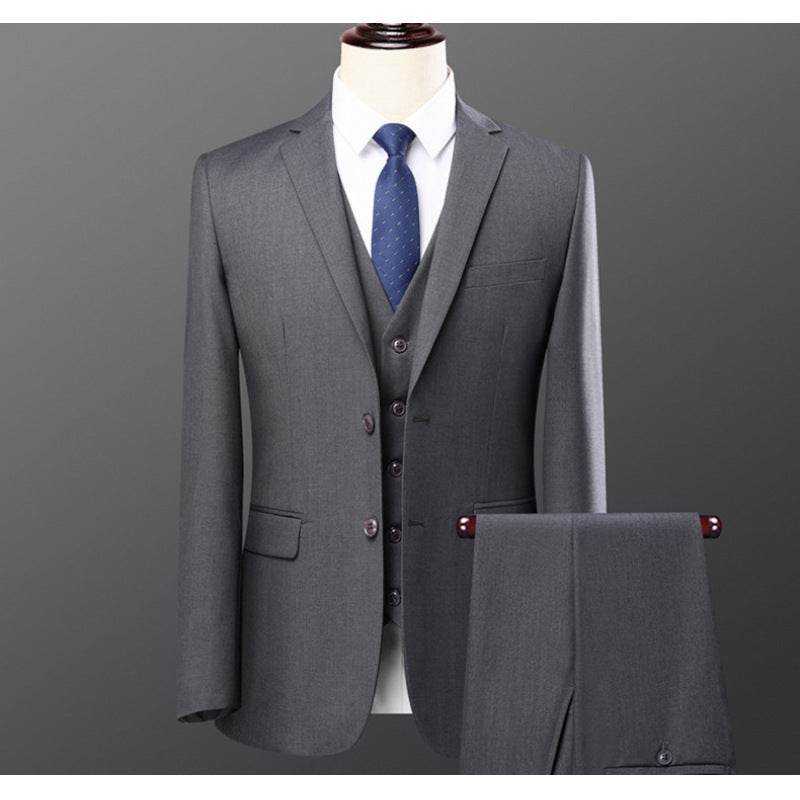 Buycenter Men's Slim Fit Two-Piece Suit Set - Stylish Casual Wedding Attire - Buy Center