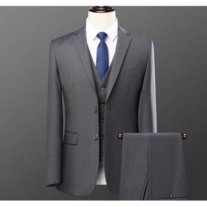Buycenter Men's Slim Fit Two-Piece Suit Set - Stylish Casual Wedding Attire - Buy Center