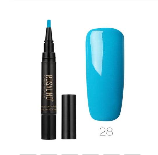 5ml Solid Color Nail Art Pen - Easy Application in 58 Vibrant Shades - Buy Center