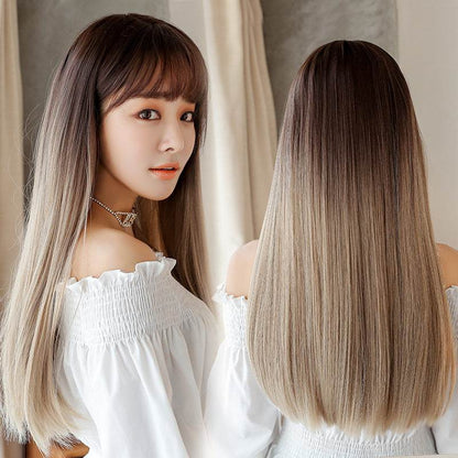Jiafa Long Straight Hair Wig - High Temperature Wire, Trendy Styles 2025 - Buy Center