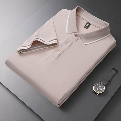 Men's Solid Polo Shirt - Short Sleeve Cotton T-Shirt in Vibrant Colors - Buy Center