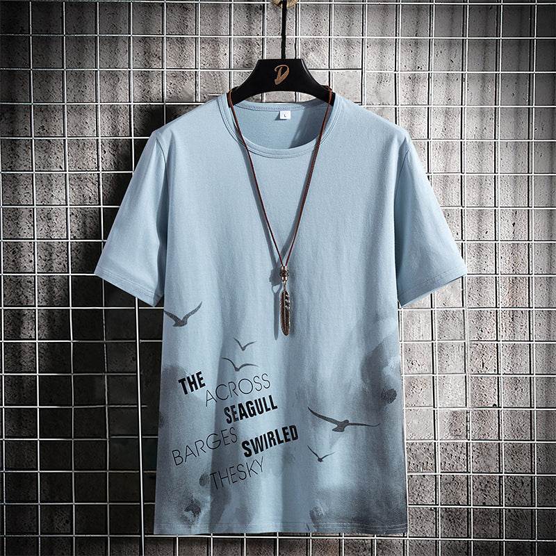 Buycenter Round Neck Casual Half Sleeve Shirt - Comfortable Cotton Fit - Buy Center