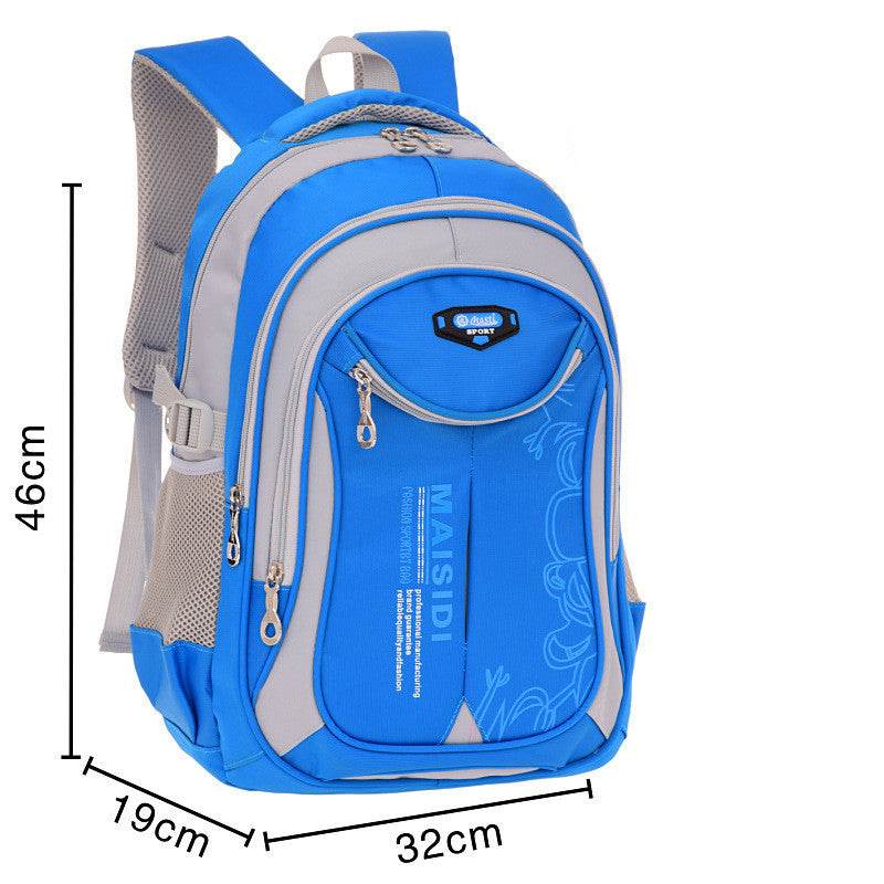 Lightweight Waterproof Schoolbag for Boys - Durable Nylon, Grades 1-6 - Buy Center