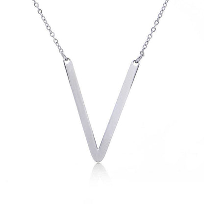 Fabulous Rose Gold Initial Letter Pendant Necklace - Premium K-Gold Design - Buy Center