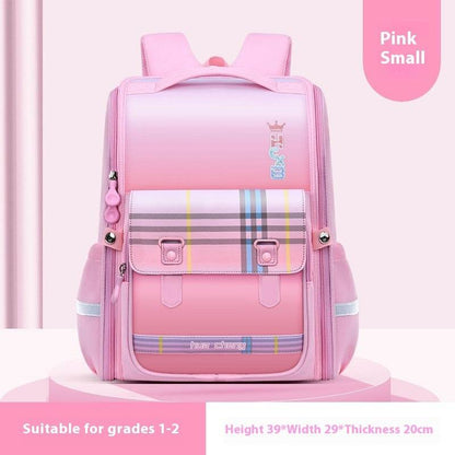 Plaid Schoolbag with Spine Protection - Ultra-Light Waterproof Backpack for Boys - Buy Center