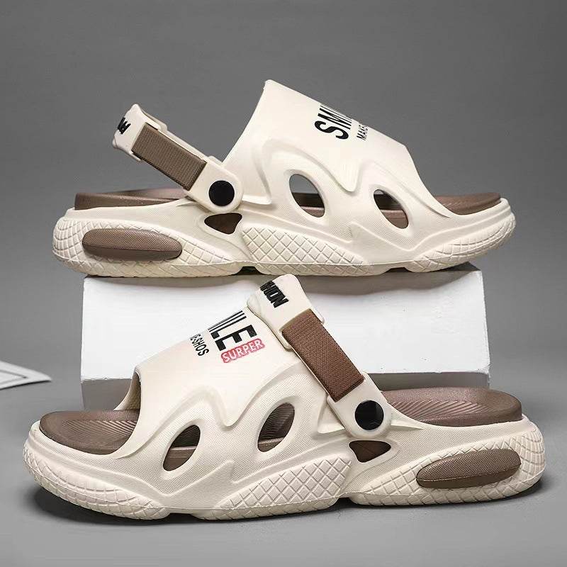 Men's Casual Lightweight Two-Way Sandals - Comfortable Non-Slip Fit - Buy Center