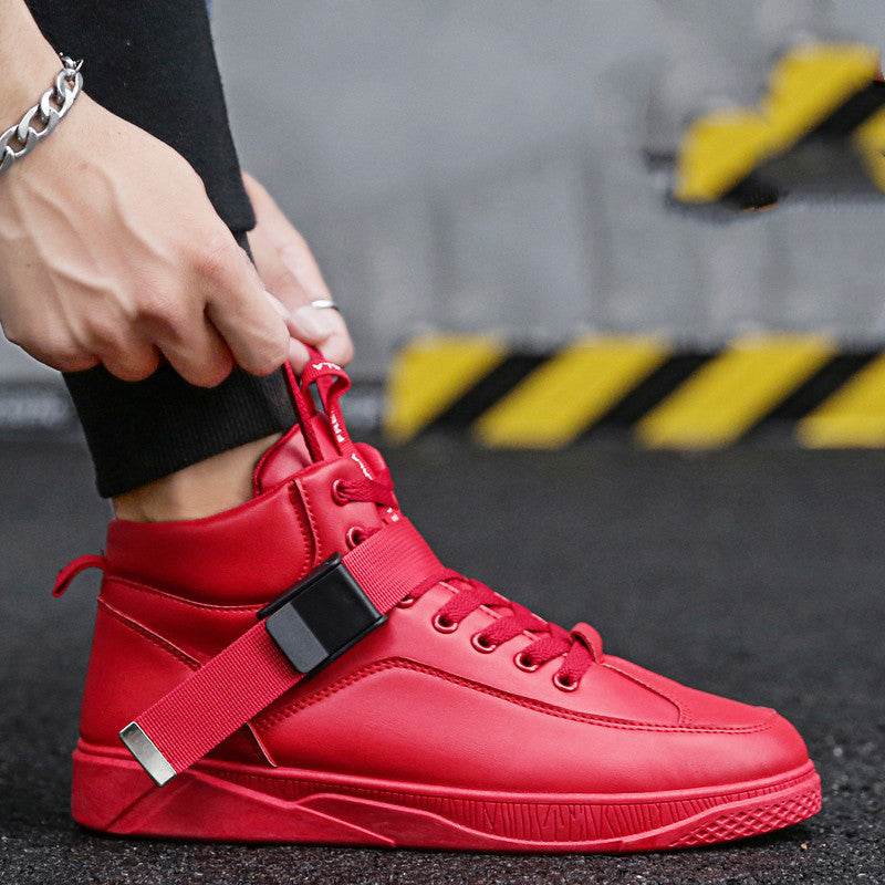 Buycenter Men's High-Top Sneakers - Casual, Lace-Up, Wear-Resistant Design - Buy Center