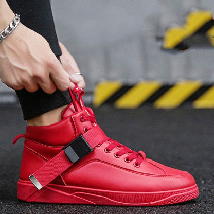 Buycenter Men's High-Top Sneakers - Casual, Lace-Up, Wear-Resistant Design - Buy Center