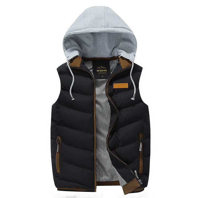Buycenter Casual Hooded Vest - Mousse Cotton, Stylish & Comfortable - Buy Center