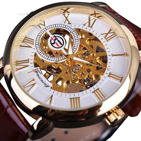 Buycenter Waterproof Mechanical Watch - Hollow Design for Men, 2025 Style - Buy Center