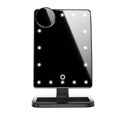 Touch Screen Makeup Mirror with 20 LED Lights & Bluetooth Speaker - Buy Center