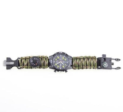 6-in-1 Adjustable Paracord Bracelet - Essential Survival Tools & Compass - Buy Center