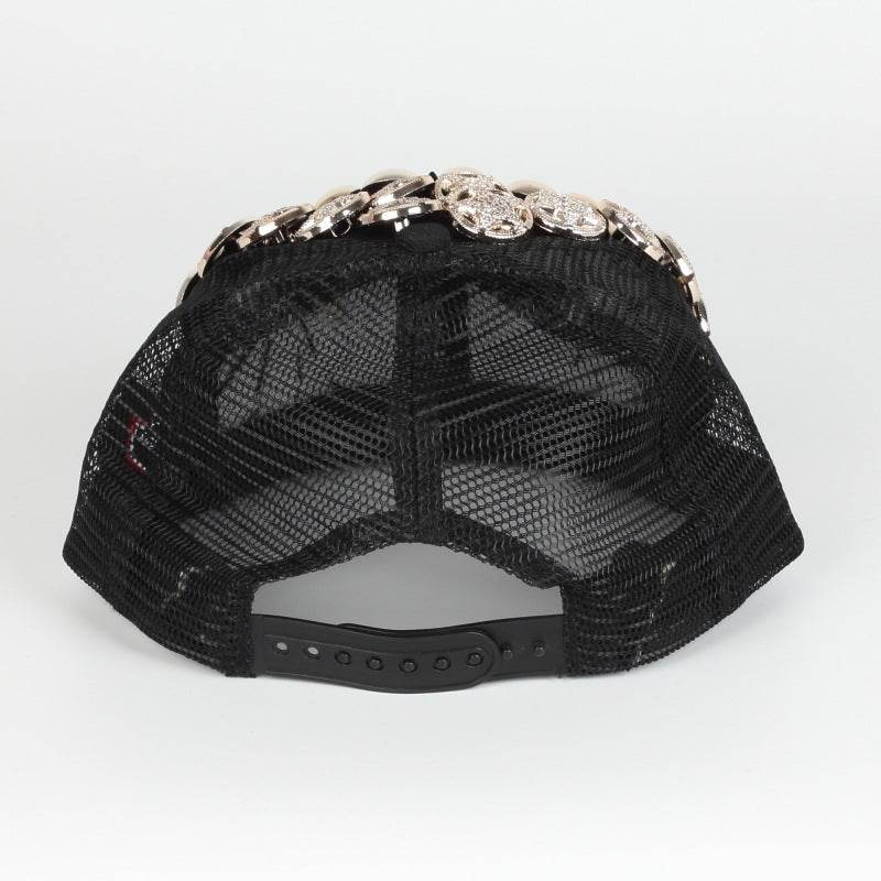 Handmade Skull Leopard Rivet Baseball Cap - Adjustable Unisex Fashion - Buy Center