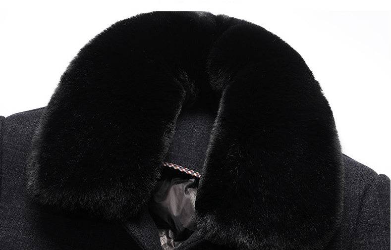 Stylish Men's Wool Overcoat - Elegant Plaid Design for Winter Wear - Buy Center