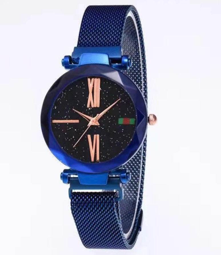 Buy Center Starry Sky Women's Watch - Diamond Quartz with Magnet Mesh - Buy Center