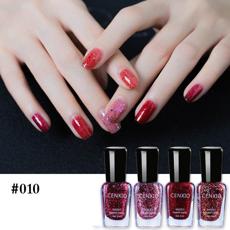 Water-Based Nail Polish Set - 4 Odorless Colors, Easy Peel-Off Formula - Buy Center
