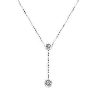 Monica 18K Rose Gold Drill Necklace - Elegant Geometric Design for Ladies - Buy Center