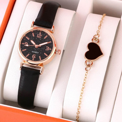Elegant Lady Heart Bracelet Quartz Watch - Stylish & Lightweight Design - Buy Center
