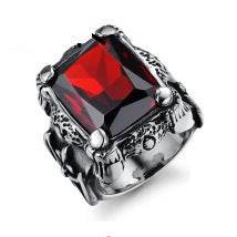 Stylish Titanium Steel Men's Zircon Ring - Trendy Geometric Design 2025 - Buy Center
