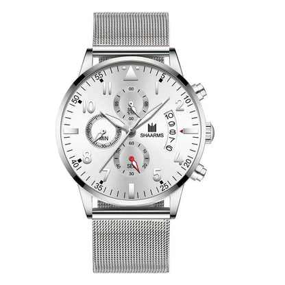 Concept Men's Mesh Strap Quartz Watch - Stylish Calendar Design 2025 - Buy Center