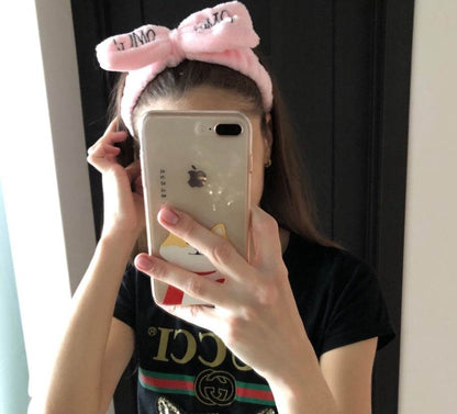 Coral Velvet Butterfly End Hair Band - Elegant Pink Accessory for Women - Buy Center